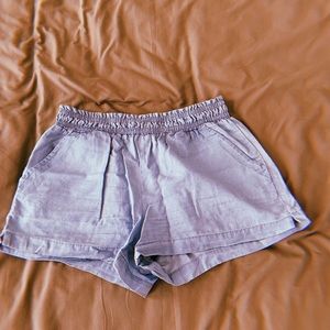 light blue comfy shorts